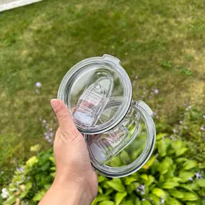 40oz Lids for Clear & Frosted Glass Tumbler with Handle