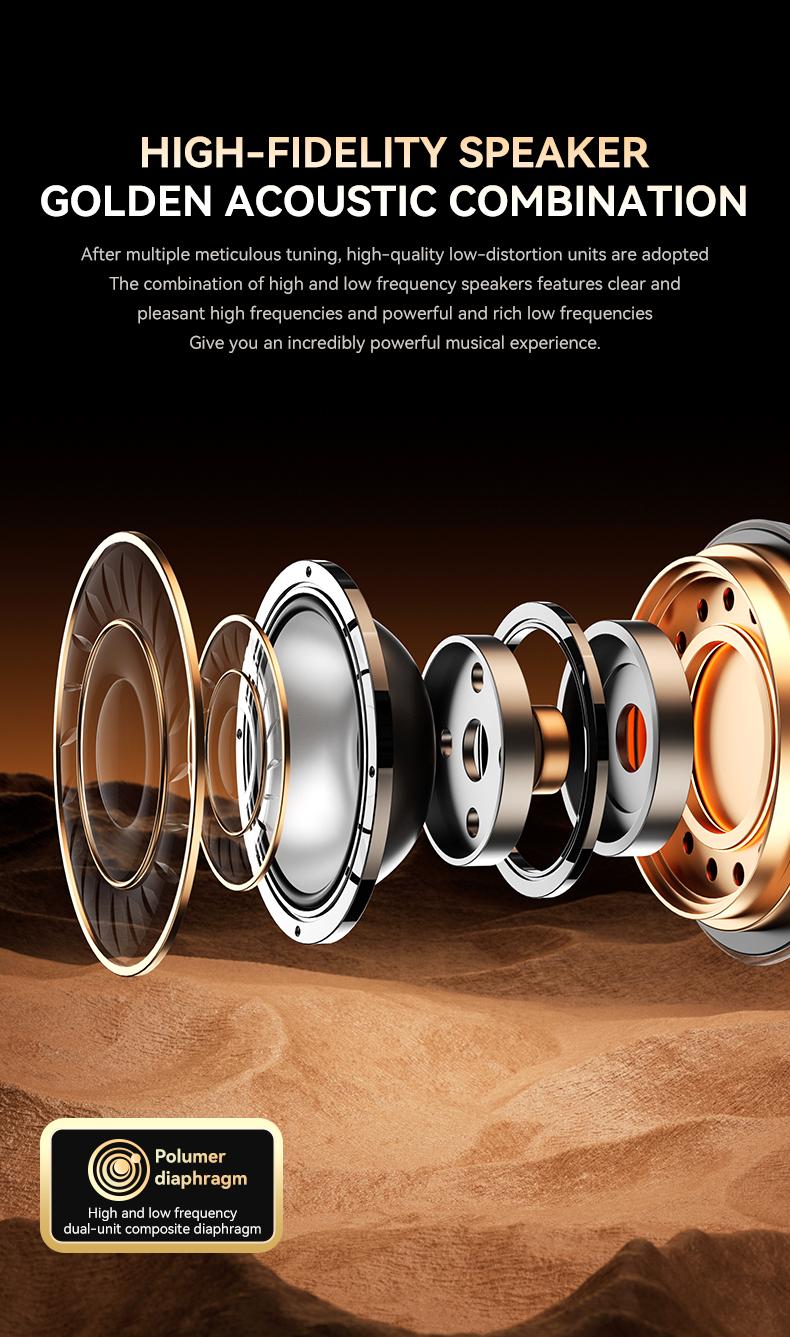 5-in-1 Wireless Induction Speaker Phone Stand，360° Adjustable，Power Bank，RGB Ambient Light，Universal Gift for Men Women