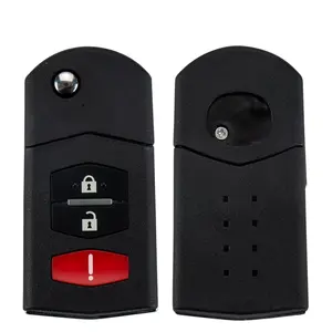 2006-2015 Mazda / 3-Button Flip Key / PN: CC43-67-5RYC / BGBX1T478SKE125-01 (AFTERMARKET)