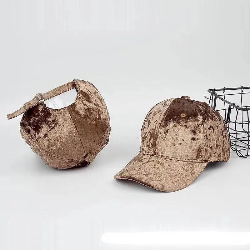 Brown Velvet Hat