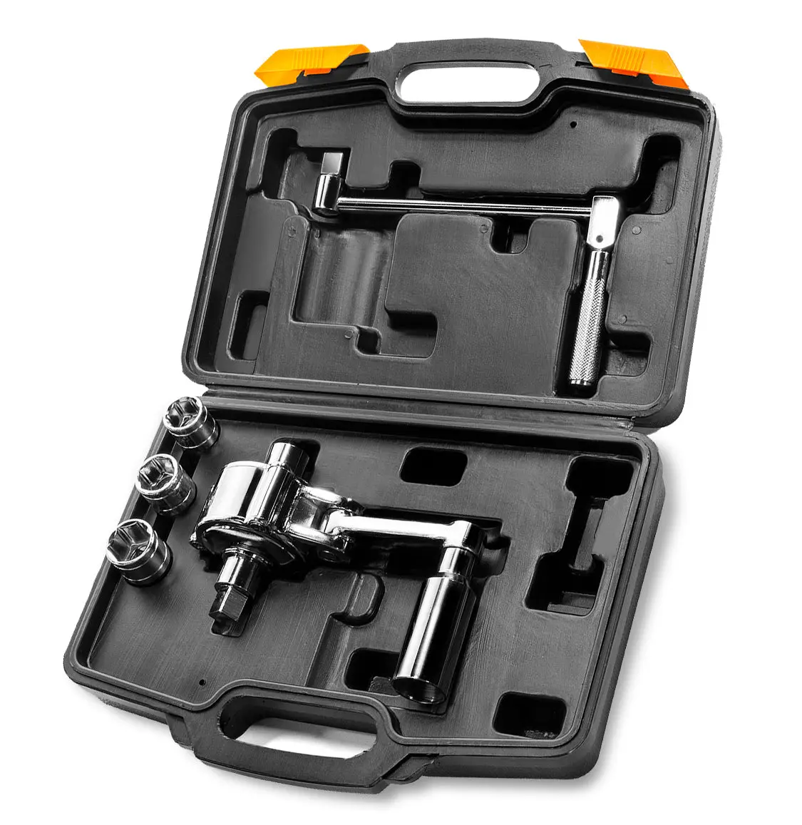 XtremepowerUS 1/2" Heavy Duty Ratchet Torque Multiplier Wrench, High-Quality Alloy Steel Labor-Saving Socket Ratchet Spanner, 350N.m Output, 17mm-21mm Sockets, Simple Setup for Heavy-Duty Vehicles