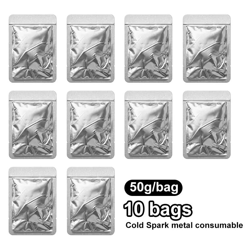 Cold Spark Machine Consumables, 10 Packs of 50g Festival Party Supplies, Specially Designed for Stage Weddings Events