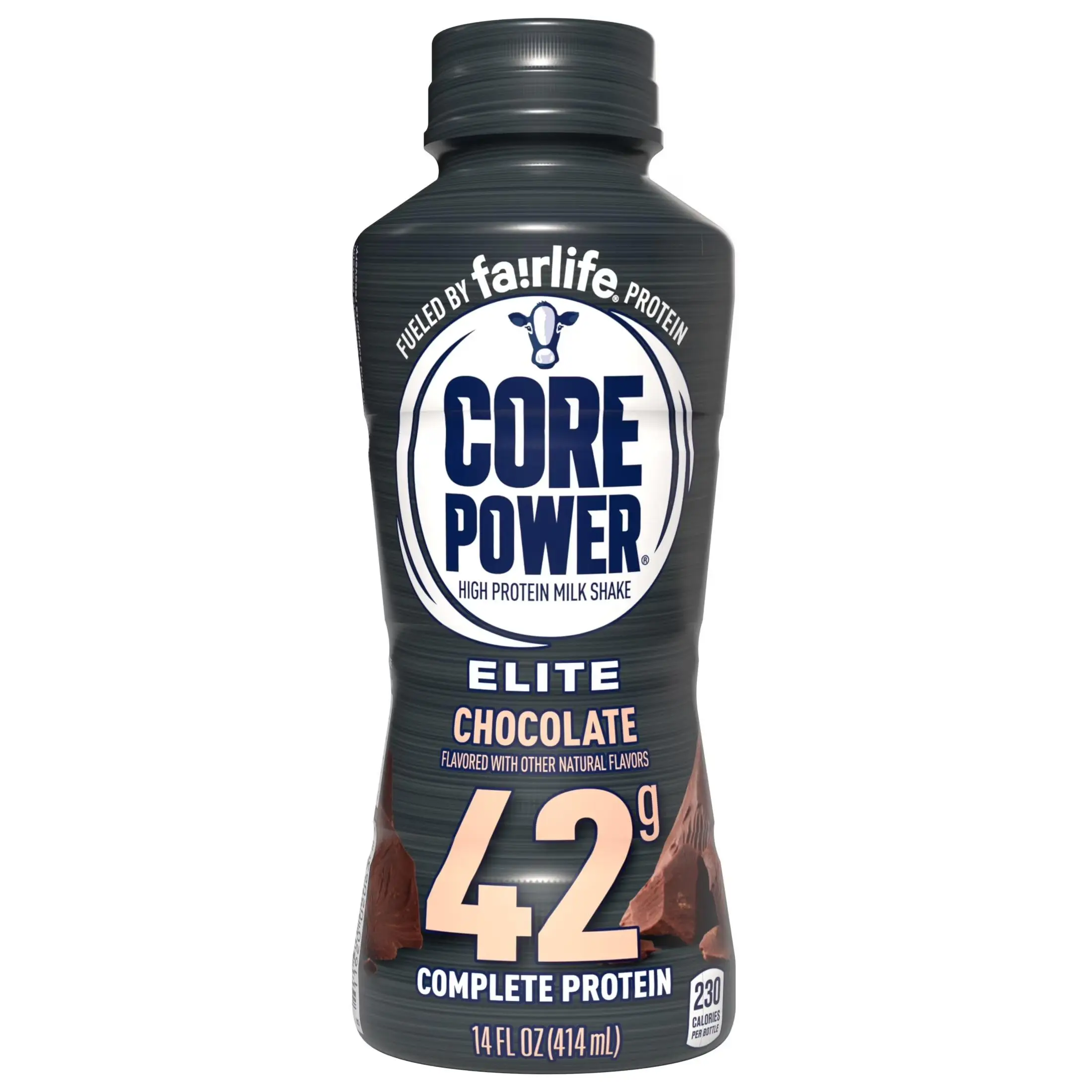 Core Power Elite High Protein Shake with 42g Protein by fairlife Milk, Chocolate, 14 fl oz Single, Beverage, High Protein Supplement