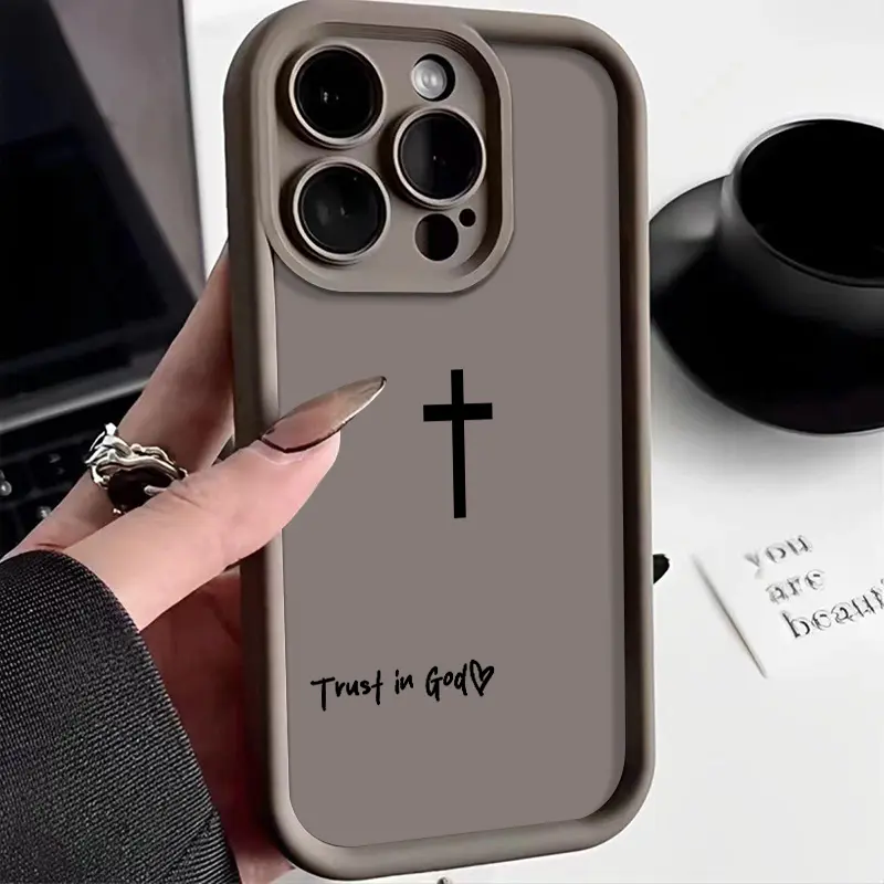 Trust in God Religious Soft TPU Cellphone Case - Durable Cover, Full Body Protection, Shockproof Accessory for iPhone 18/17/16/15/14/13/12/11 Pro Max/Plus (NN02)