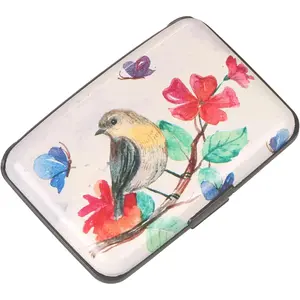 Mini RFID Aluminum Wallet Slim Credit Card Case Business Cards Wallet Metal ID Case Credit Cards Holder for Women Men