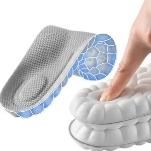 High Elastic Latex Shoe Insoles, Shock-Absorbing Cushioning And Arch Support, Breathable Shoe Pad u-shaped memory foam insole Footwear Soft