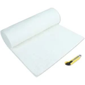 1"x24"x96", 2400F Ceramic Fiber Fireproof Insulation Blanket Applicable to Furnace forging kiln and Stove