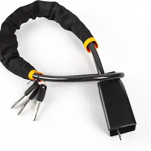 Car Steering Wheel Lock, Seat Belt Lock, Anti-Theft Device, Max 17 Inch Length, Small and Light-Weight, Multi-Functional, Fit Most Vehicle, SUV