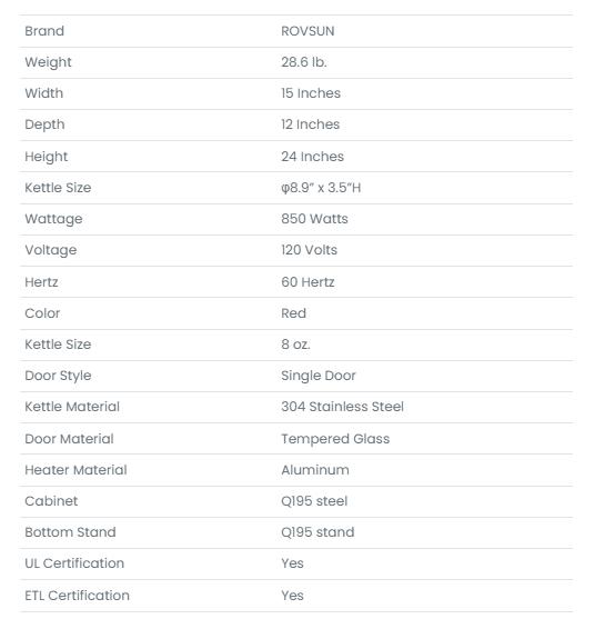 [FLASH SALE] ROVSUN 8 oz Black Popcorn Machine Countertop