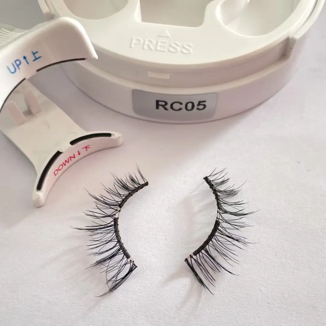Glueless Magnetic Eyelash Set - 10-12mm Natural C-Curl Soft False Lashes, Easy-to-Apply Nature-Infused Makeup Cosmetic for Beauty & Personal Care