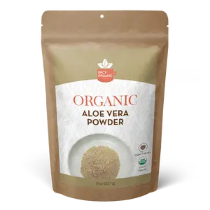 Organic Aloe Vera Powder for Skin & Hair – 8 oz. - Aloe Barbadensis - Nourishing Face Mask for Natural Beauty, USDA Certified Organic & Non-GMO Skincare Moisturizing Hydrating Rejuvenating Skin Repair Moisturizer Comfort Soothing