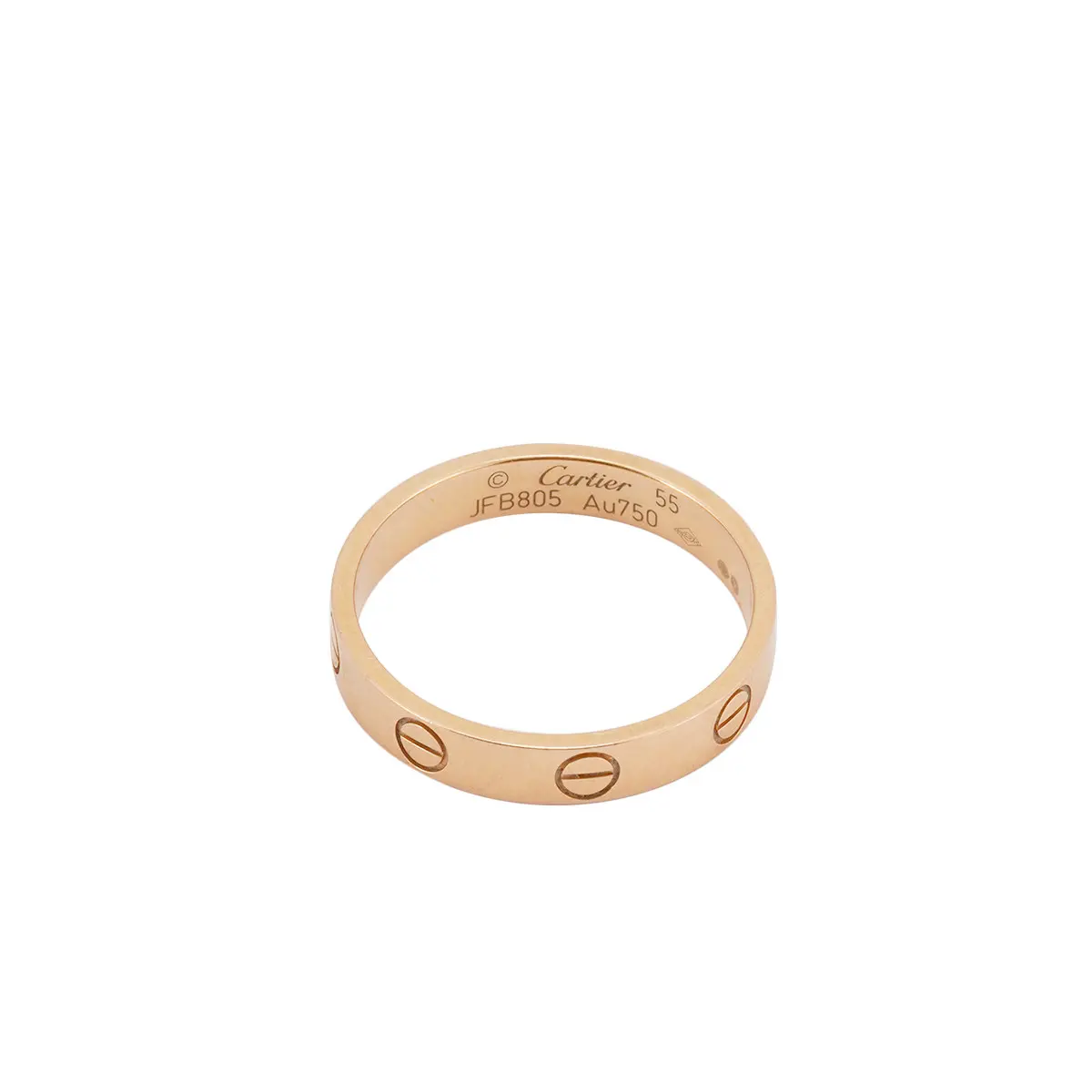 Pre-owned CARTIER Mini Love Ring 18K Pink Gold Cartier JLP017004 Joyce