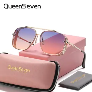 Queenseven Unisex Modern Fashion Full Frame Sunglasses Beach Volleyball Square Frame Sunglasses UV400