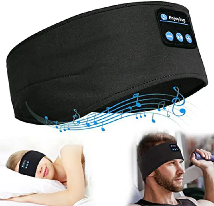 BIGWIG Sleep Headphones Headband - Unisex Durable Electronic Headset with Breathable Mesh, Ultra-Thin Wireless Speakers, Cord Management, Washable Design, Song Navigation, Light-Blocking, Noise Blocking Headphones for Side Sleepers, Office Use, Audio, Pho