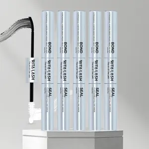 RITALASH Lash Cluster Glue, Lash Bond and Seal for Eyelash Clusters, 10ml Bond and Seal, Waterproof, 2-in-1 Home Use, Strong Hold for 72H, Cosmetic (5 PCS)