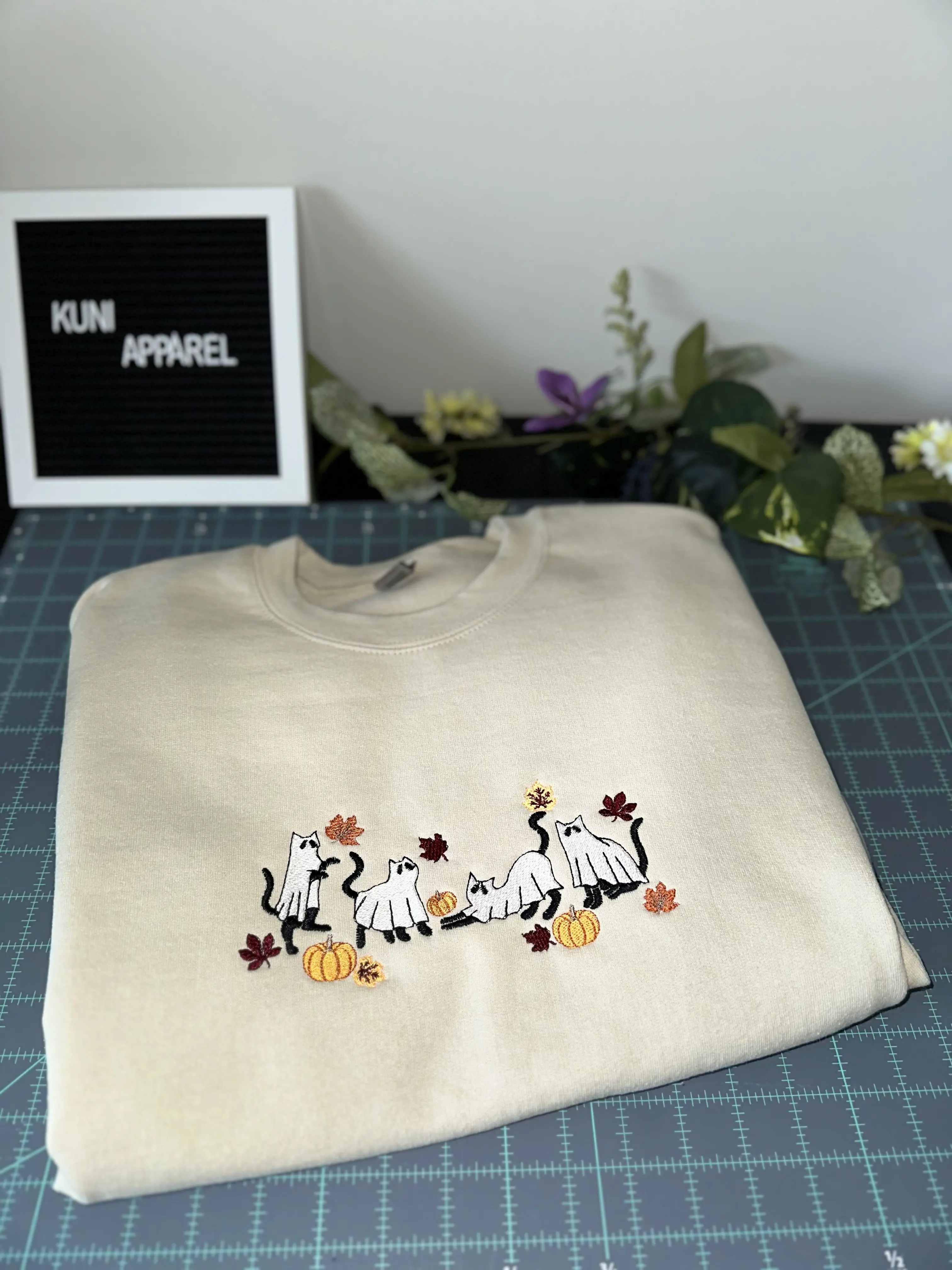 Fall Halloween Cats Sweater