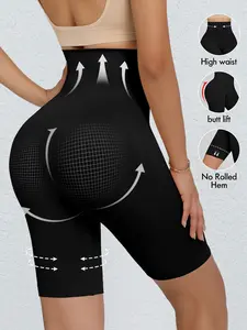 Women's High Waist Seamless Tummy Control Shapewear Pants, Leggings for Yoga and Fitness, Tight Shaping Shorts for Butt Lift and Support