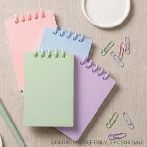 A7 Portable Mini Notebook Pocket Journal Livepage for Words Study Travel Office Minimalist Note Taking Spiral Coil Notebook