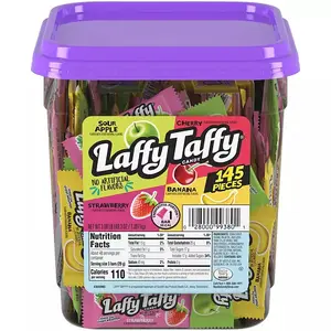 Laffy Taffy Candy - Assorted Flavors, 145 Pieces, Snack Bonbon Sweet Fruit Chewy