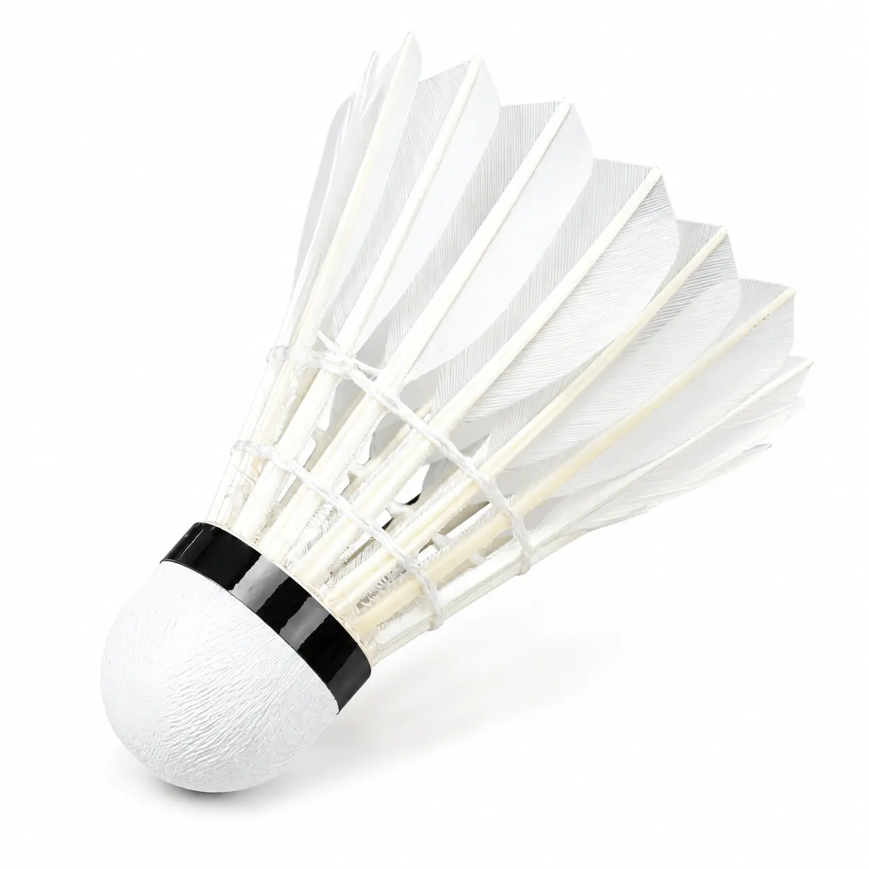 DYS No.4.5.10 Tournament Grade Goose Feather Badminton Shuttlecocks 12 Pack, Stable Flight Durable Birdies for Match & Training