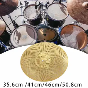 Drum Cymbal Replacement Part Quiet Drum Cymbal Musical Instrument Accessory Mute Cymbal Alloy Cymbal for Music Room Drum Set