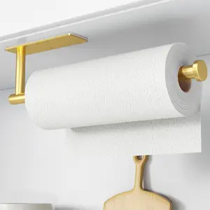 Stainless Steel Toilet Roll Holder, Wall Mounted Toilet Roll Holder, Bathroom Accessories, Home Organizer for Bathroom Kitchen, Toilet Paper Holder, Bathroom Organization, Bathroom Organizing Accessories