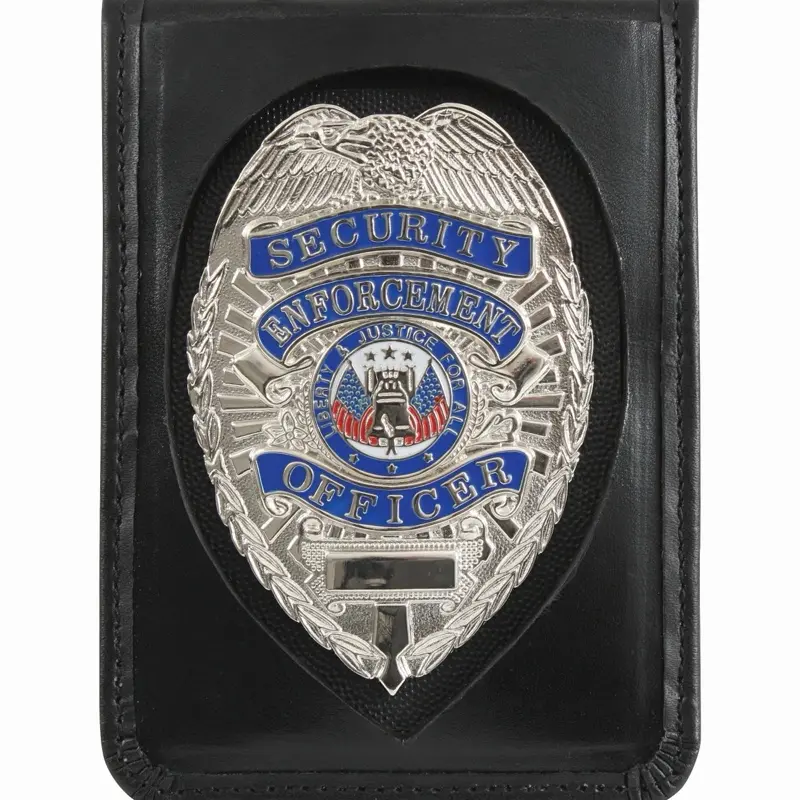 Rothco Leather Neck ID-Badge Holder, 33-Inch Chain with Hook-Loop Closure, Secure Hold for Adults 14+, ID Cards & Badge Storage, All-Seasons Office Accessory for Security Conscious Individuals with Versatile Wearing Options