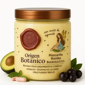 Ritual Botánico Mascarilla SOS with Avocado, Biotin & Collagen – Improves Growth, Repair & Shine Hair Treatment (8.4oz)
