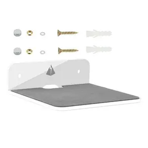 Acrylic Floating Shelf Wall Mounted Small Display Shelves Speaker Holder Rack