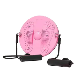 Household Magnetic Waist-Twisting Disc with Resistance Bands - Abdominal Control Fitness Equipment, No Power Required, Suitable for Office and Home Use, Waist Trainer, Training