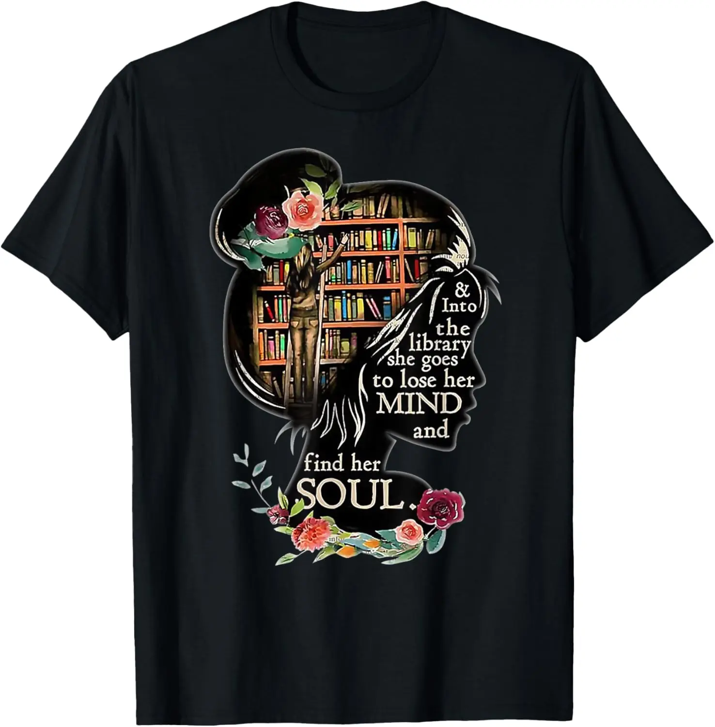 Book Reading Bookworm Book Lover Women Librarian T-Shirt