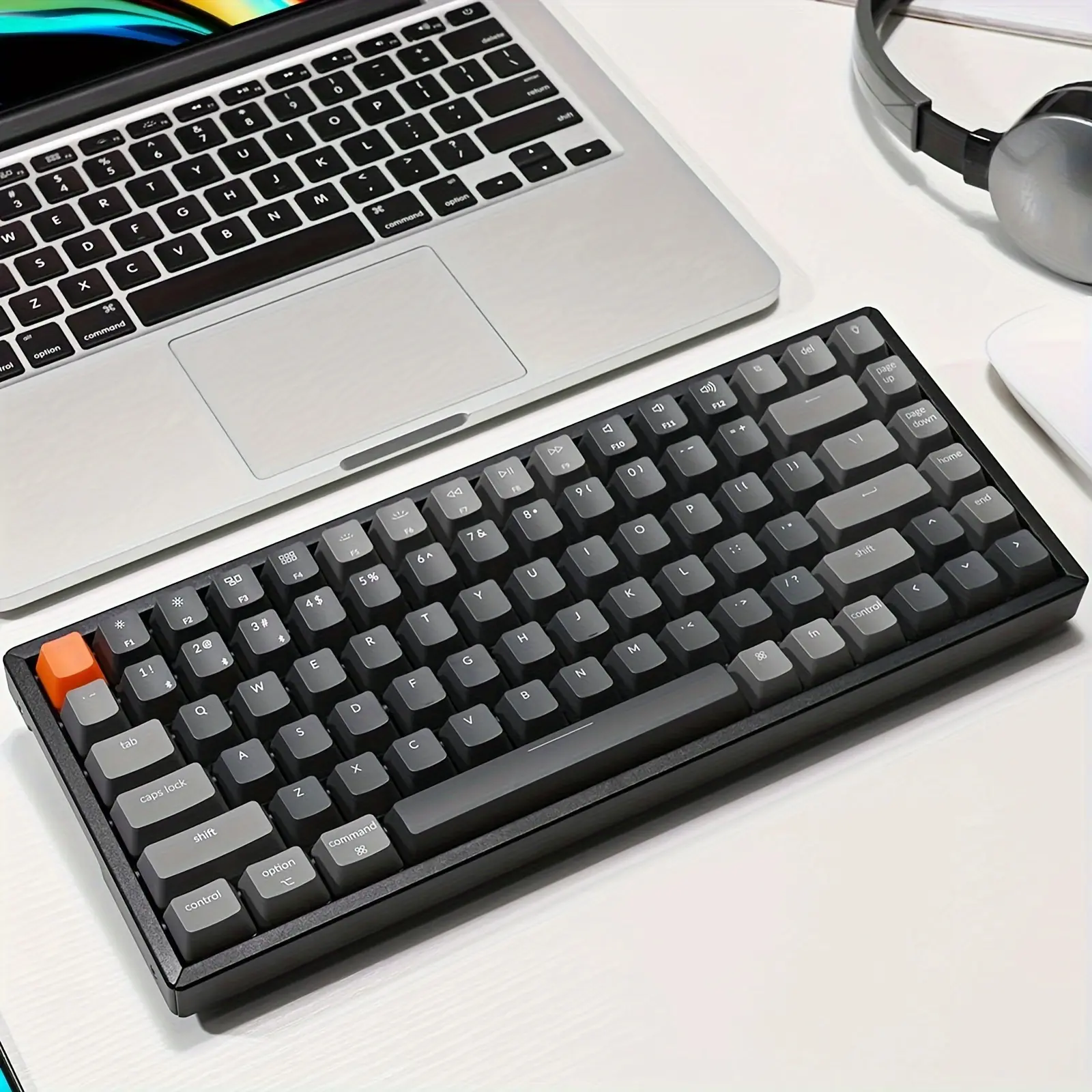 2024-NEW-Keychron K2 Wireless Mechanical Keyboard (Version 2) Compact 84 Keys RGB Backlight Aluminum Frame for Mac Windows