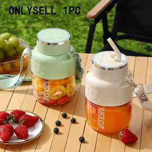 Portable Juicer Cup 27oz (800ML), USB Rechargeable Blender, Multi-Functional Juice Maker with 10 Blades, Ideal for Smoothies & Travel, Multifunctional Juicer