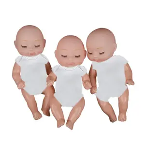 3pcs Realistic 4-Inch PVC Baby Dolls, Soft Vinyl Infant Toys, Ideal for Kids' Playtime, Durable & Safe Design