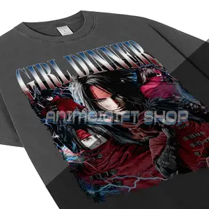 Vincent Valentine Girl Dinner Shirt, Final Fantasy Game Shirt, Graphic Tee Unisex Size Crewneck T-shirt Sweatshirt Hoodie Fabric Top Streetwear