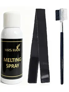 Professional Wigs Styling Kit, 3-Piece Set with Melting Spray, Hairband, Multi-Function Comb, Ideal for Beginners, Melting Spray Bottle
