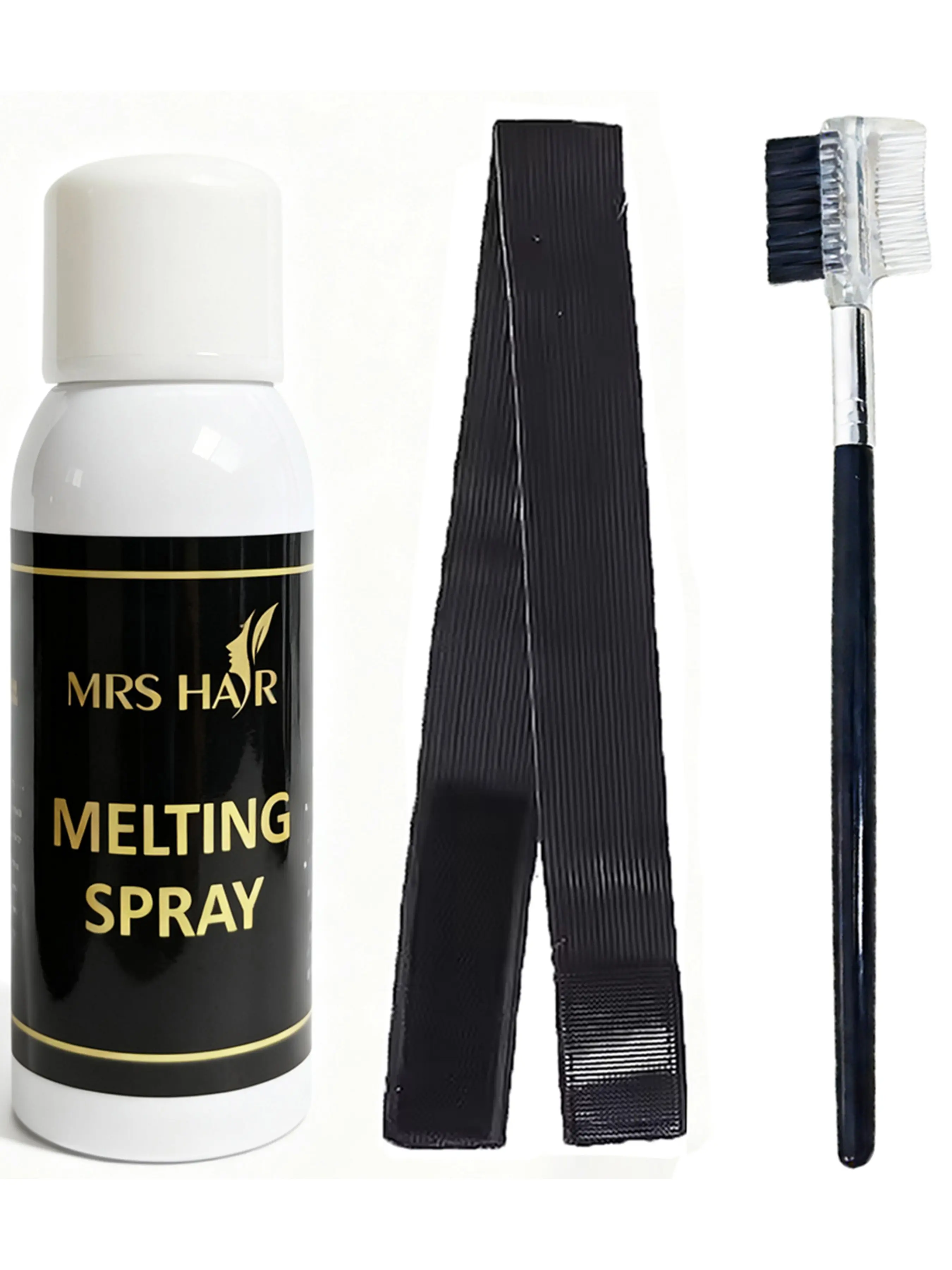 Professional Wigs Styling Kit, 3-Piece Set with Melting Spray, Hairband, Multi-Function Comb, Ideal for Beginners, Melting Spray Bottle, Hair Tools