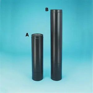 212 MAIN Connectible Dura-Vent DVL Adjustable Double-Wall Black Pipe, 6-Inch Diameter, 29-48 Inch Length (Model 6DVL-46TA)
