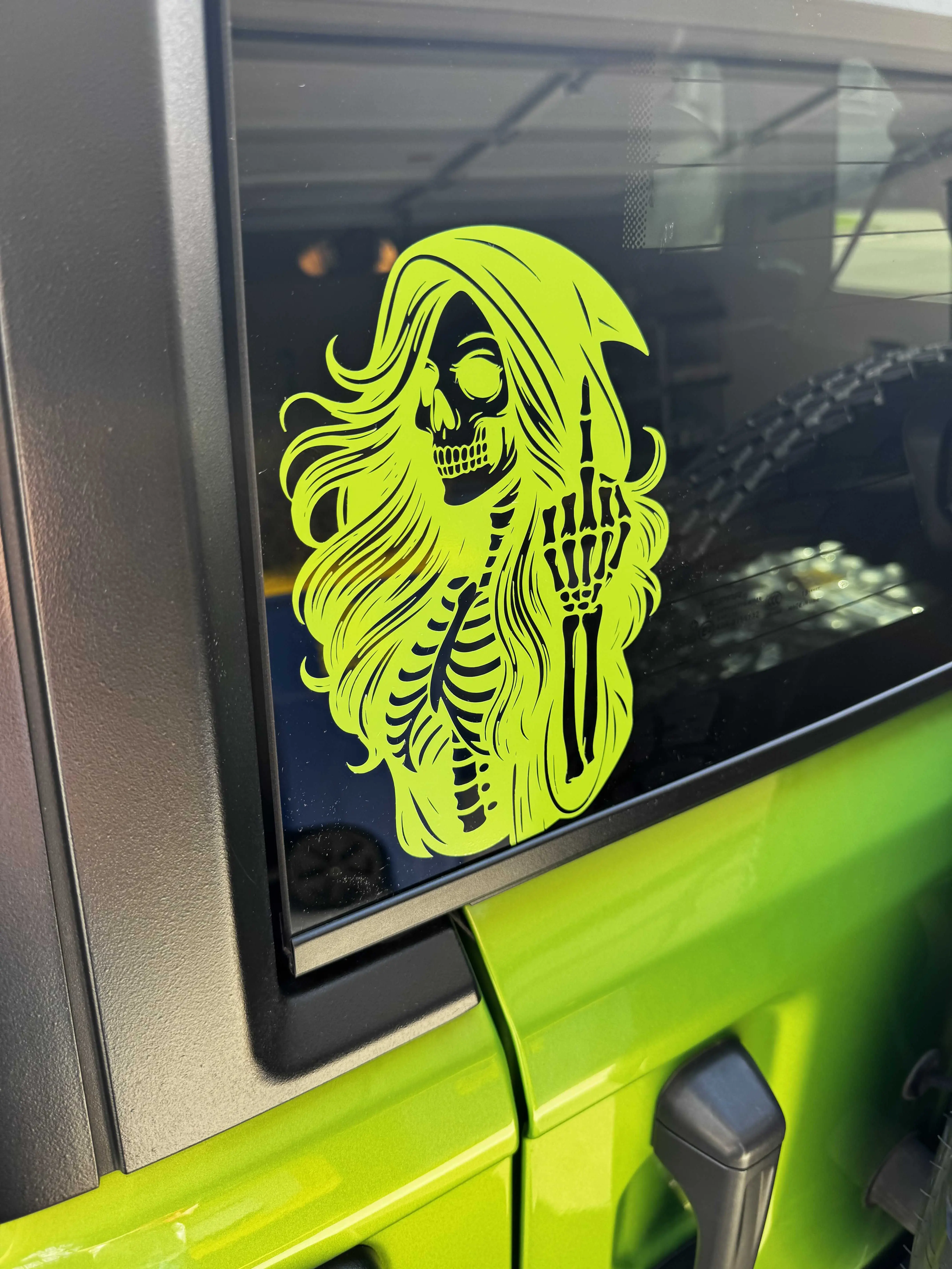 Baddie skeleton vinyl decal, Vehicle Decoration, Car Stickers Baddie skeleton vinyl decal, Vehicle Decoration, Car Stickers