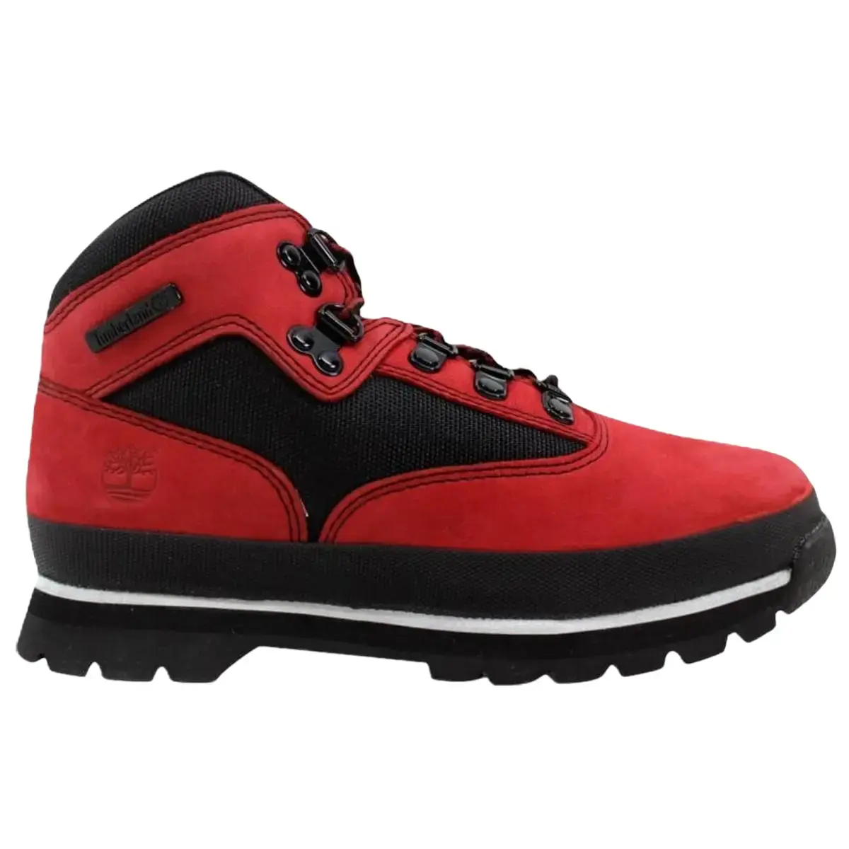 Timberland Euro Hiker L/F Barbados Cherry Red Kids Fashion Shoes New