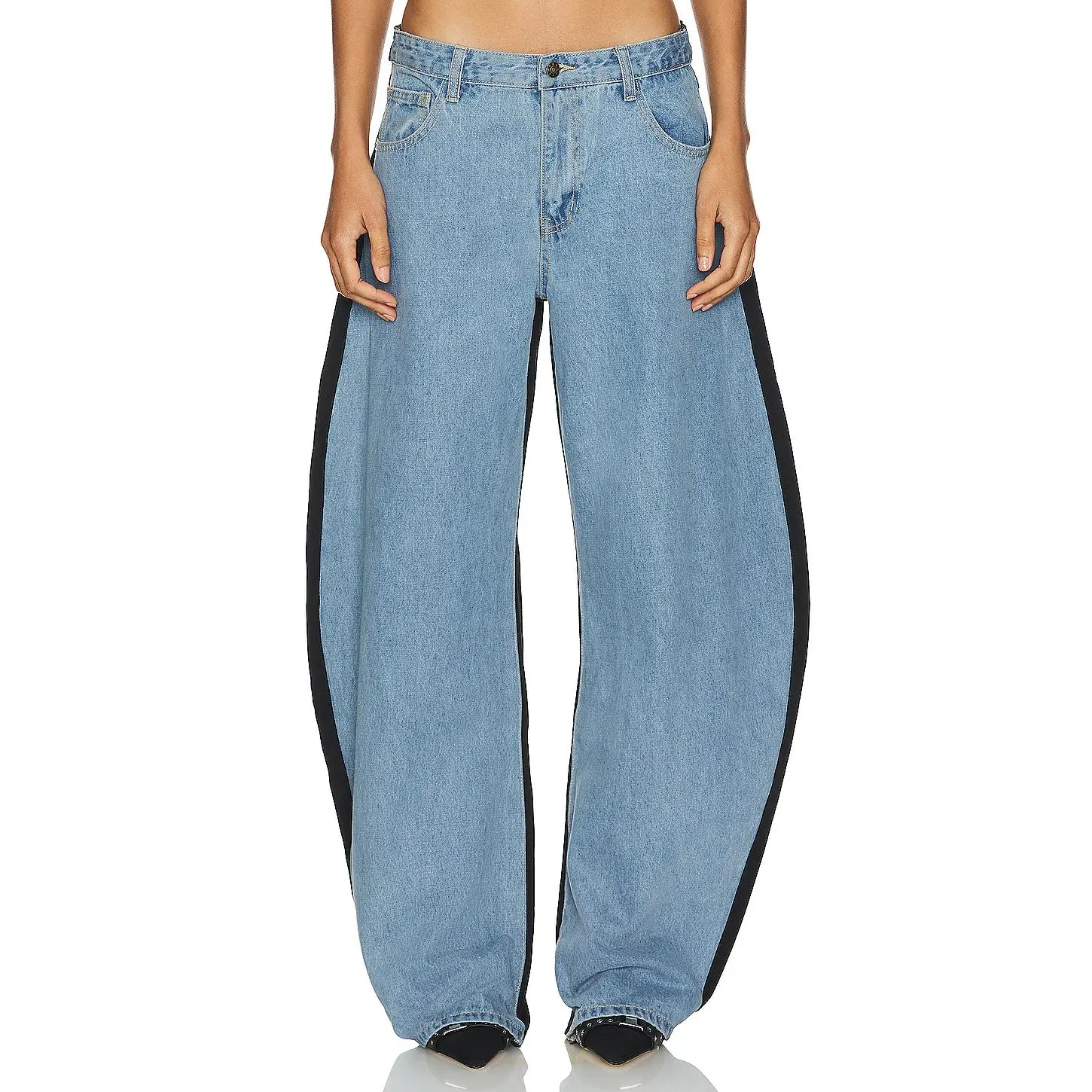 LIONESS Horseshoe Jeans in Split Blue
