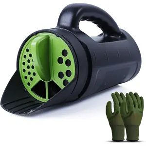 Seed Spreader Hand Held, Hand Spreader Lawn and Garden for Fertilizer Grass Seed Salt Ice Melt Earth , Seed Shaker with Multiple Adjustable Opening Sizes for  Purpose, Up to 80 Oz