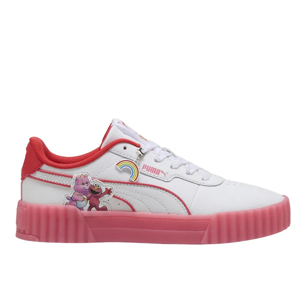 PUMA Womens X Care Bears X Sesame Street Carina 3.0 Lace Up Sneakers Shoes Casual - Red, White