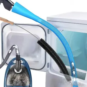 2026 NEW Dryer Vent Cleaner Kit,2 Pieces Dryer Vent Cleaner Kit,Dryer Lint Brush,Vacuum Hose Attachment,Brush Lint Remover,Vacuum Hose Replacement Parts