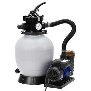 【GARVEE】12" Sand Filter Pump, 2641GPH 1/2HP Pool Sand Filter for Above Ground and Inground Pool Up to 7500 Gallons,with 6-Way Multi-Port Valve & Strainer Basket Easy Installation