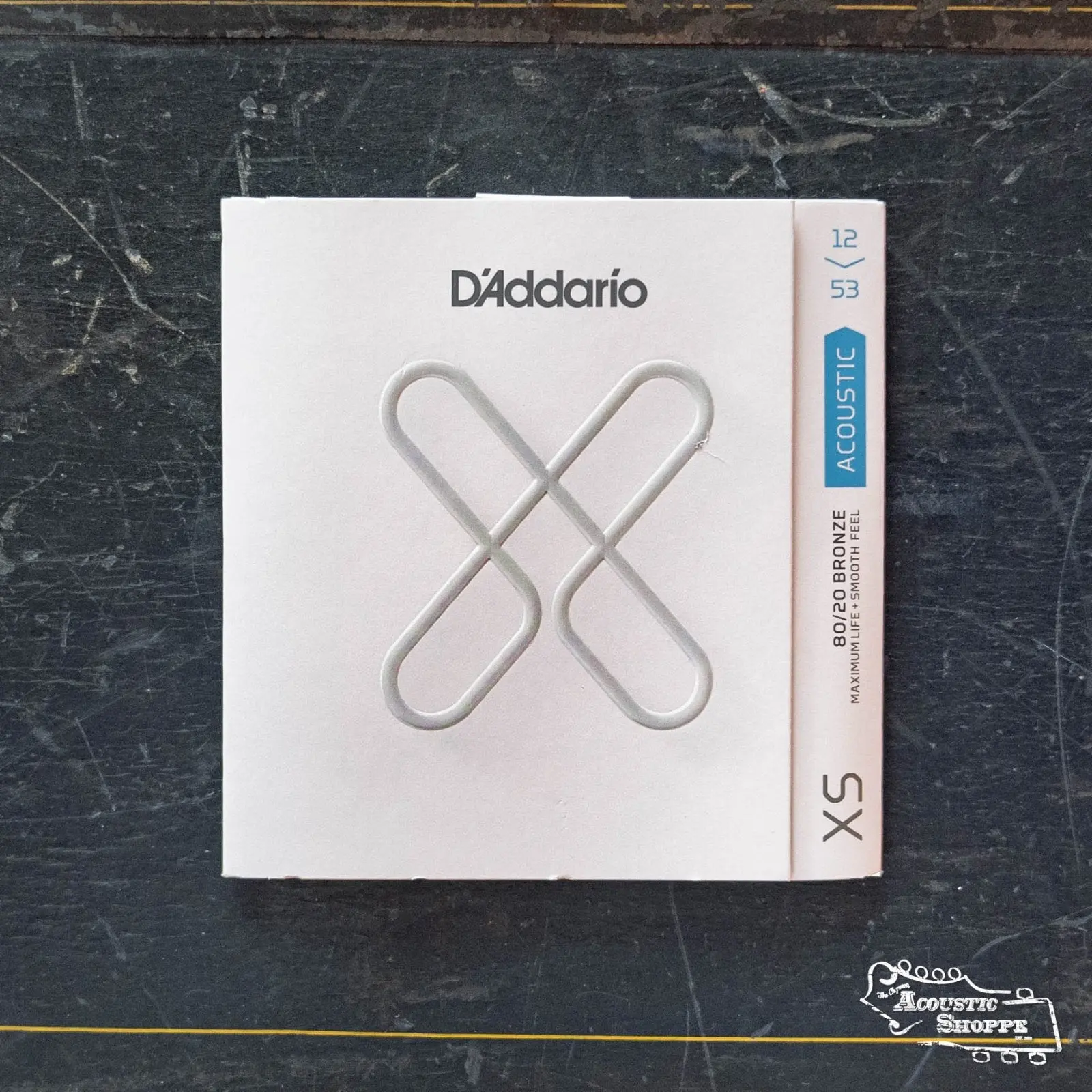 D'Addario XSABR1253 XS 80/20 Bronze Coated Acoustic Guitar Strings 12-53 Light