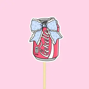 POP Girly Pop Sticker, Coquette Sticker for book laptop phone kindle