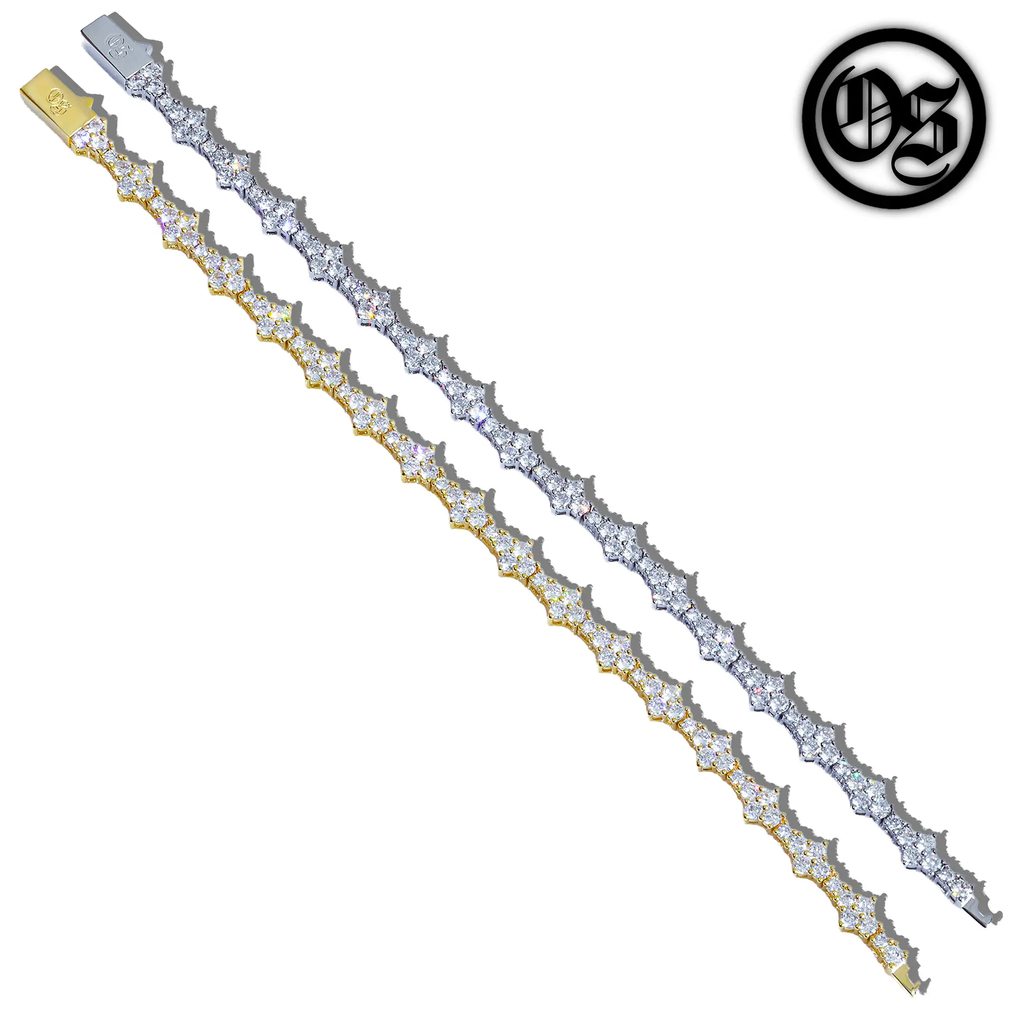 OTHERSIDE Honeycomb Bracelets - Silver & Gold