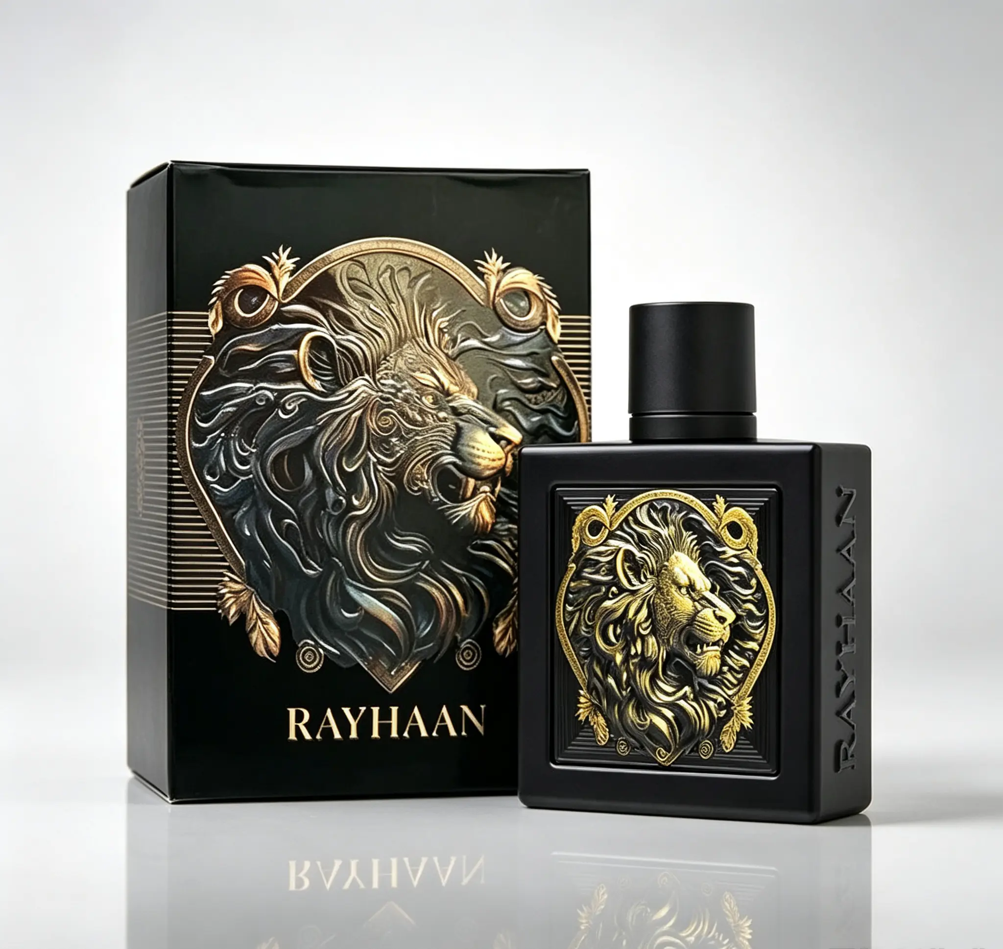 Rayhaan Lion Men’s EDP Spray 3.4 Ounce 100ml｜Bold Long‑Lasting Masculine Perfume｜Powerful Sophisticated Eau de Parfum For Daily & Evening Wear For Him