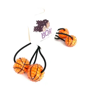 Brown Girls Hair 8Pc Bling Sports BUNDLE | Hair Accessories | Bobbles | Ballies | Ponytail Holder| Hair Tie